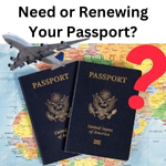 Need or Renewing Passport with plane in background